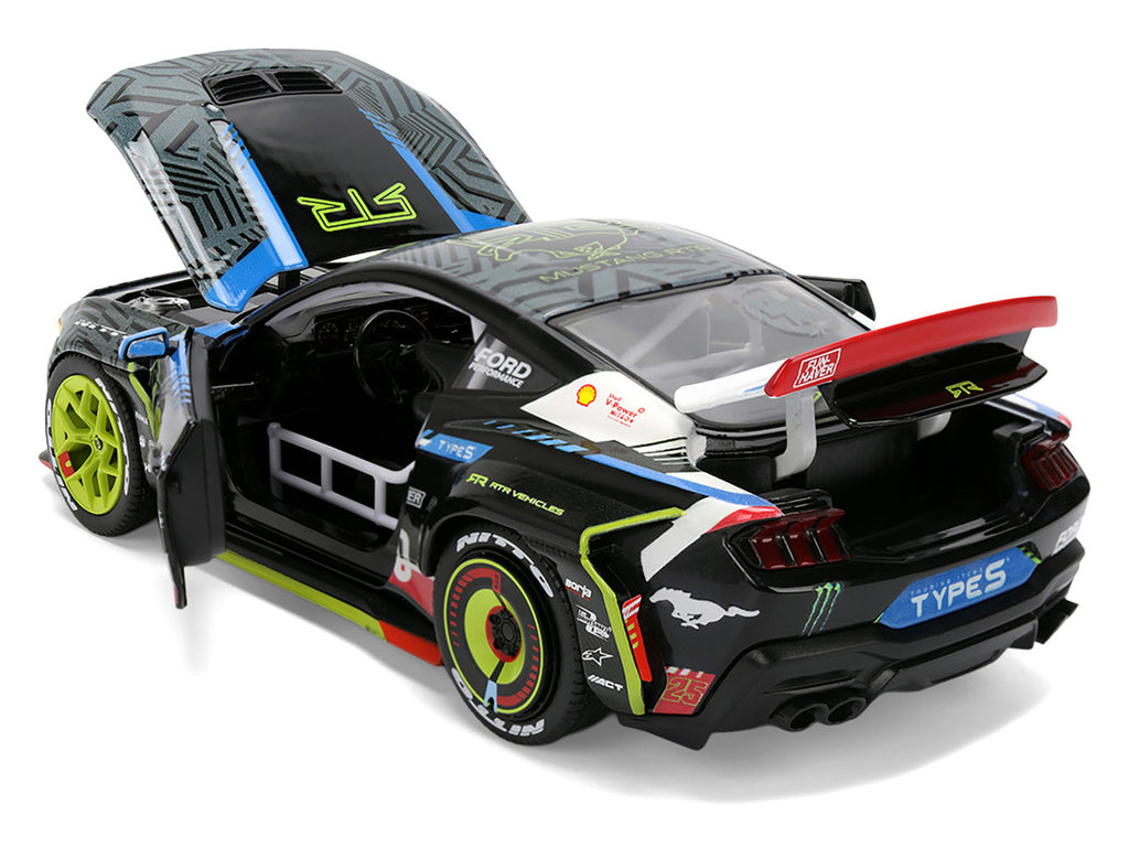 Ford Mustang RTR #25 Vaughn Gittin Jr. "Formula Drift PRO Championship" (2025) with Lights "RTR Vehicles" Series 1/24 Diecast Model Car by Jada-2