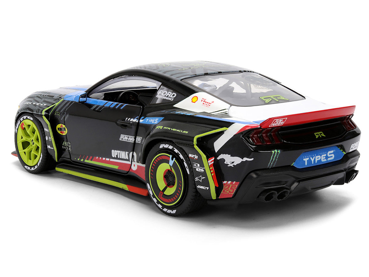 Ford Mustang RTR #25 Vaughn Gittin Jr. "Formula Drift PRO Championship" (2025) with Lights "RTR Vehicles" Series 1/24 Diecast Model Car by Jada-1