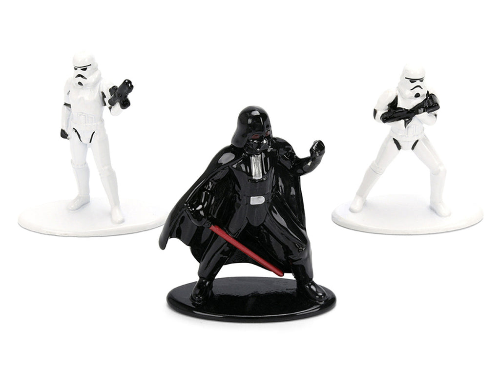 Set of 3 Diecast Figures "Star Wars" Movie Franchise "Nano Metalfigs" Series Diecast Models by Jada-2