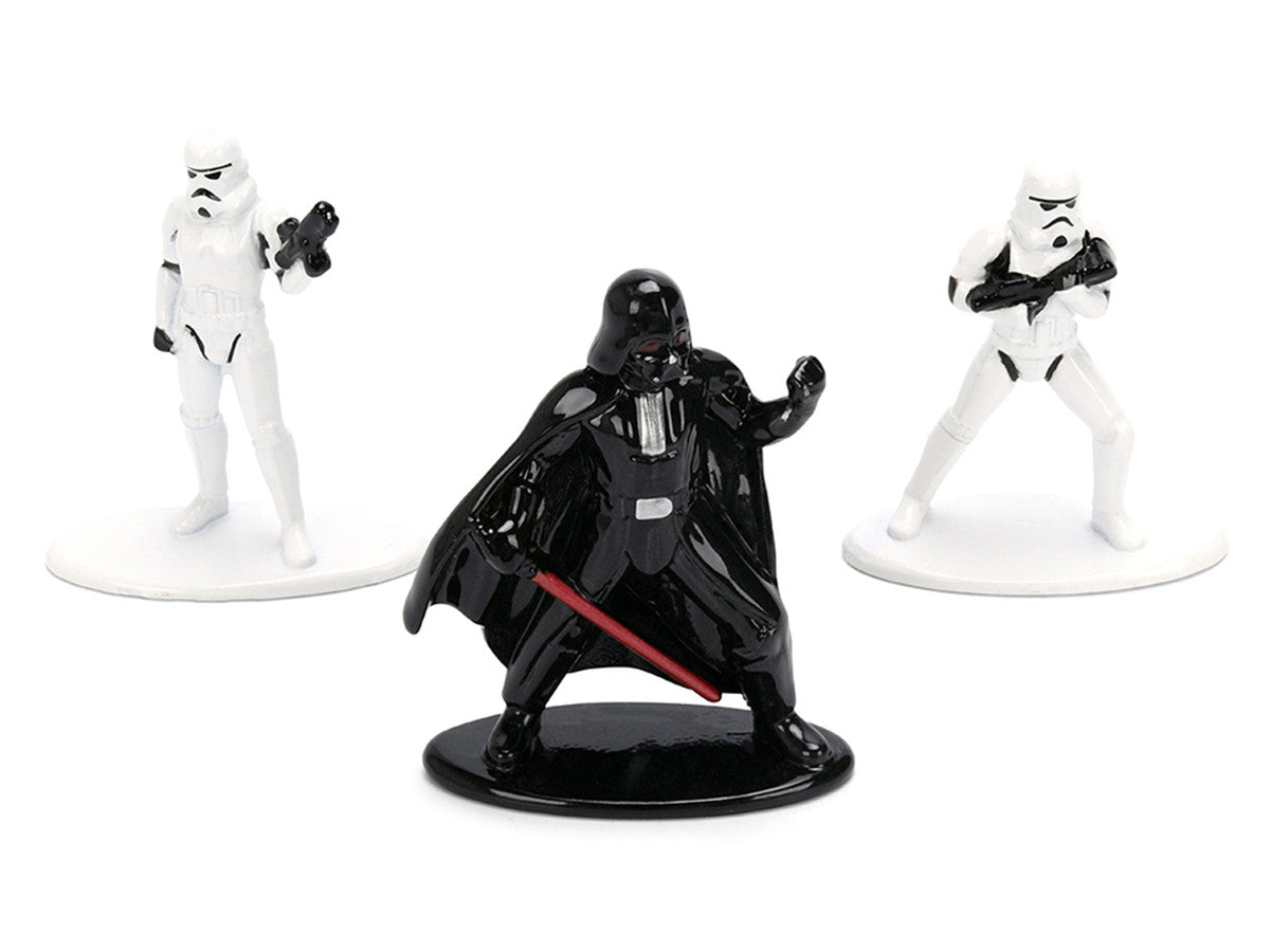 Set of 3 Diecast Figures "Star Wars" Movie Franchise "Nano Metalfigs" Series Diecast Models by Jada-2