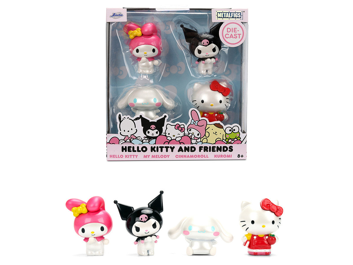 Set of 4 Diecast Figures "Hello Kitty and Friends" Franchise "Metalfigs" Series Diecast models by Jada-4