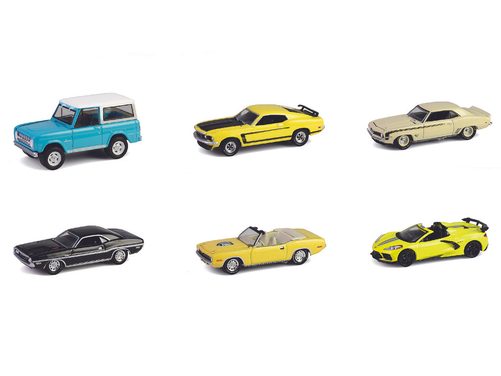 "Barrett-Jackson" Series 15 Set of 6 Cars 1/64 Diecast Model Cars by Greenlight-1