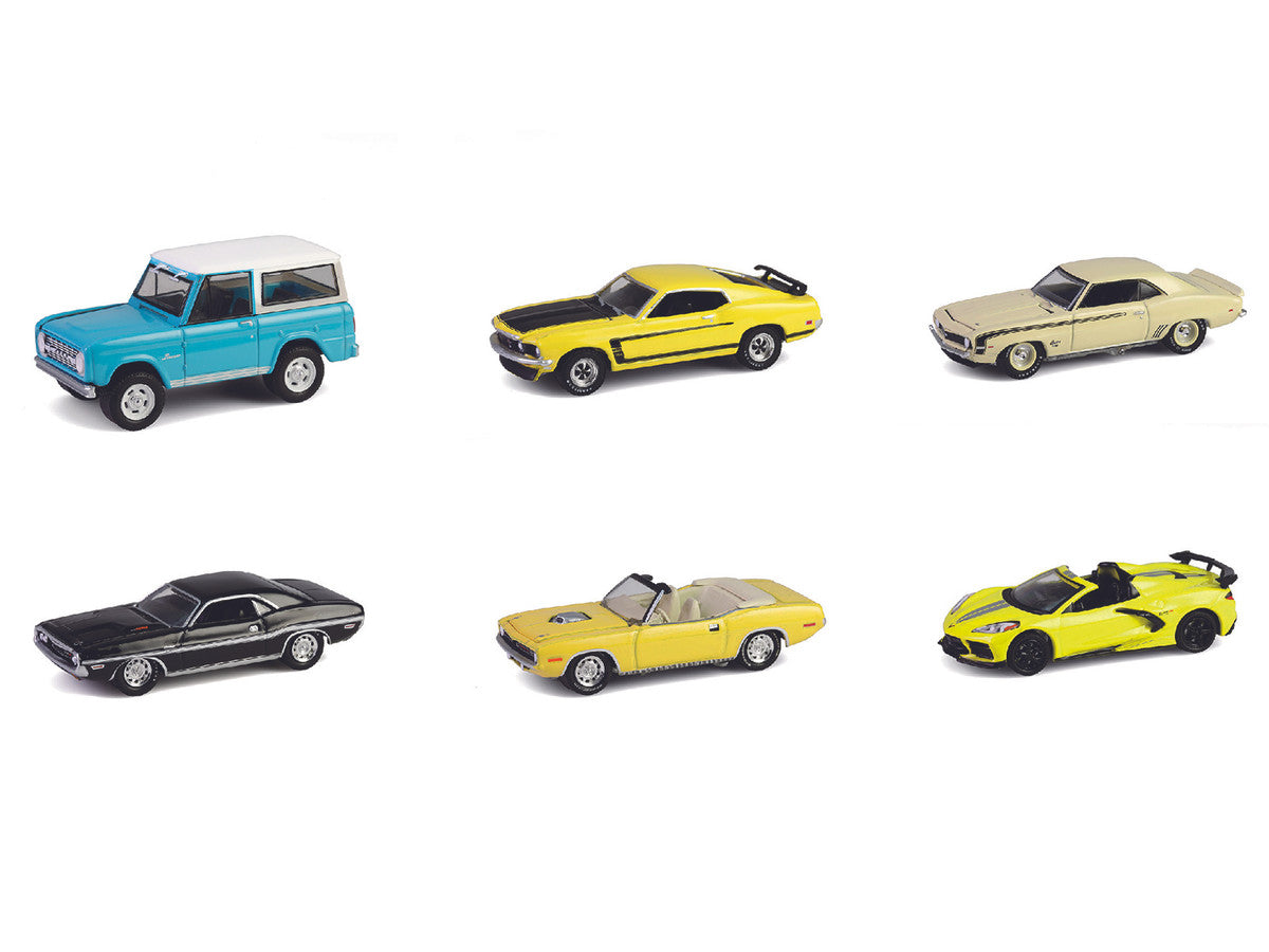 "Barrett-Jackson" Series 15 Set of 6 Cars 1/64 Diecast Model Cars by Greenlight-1