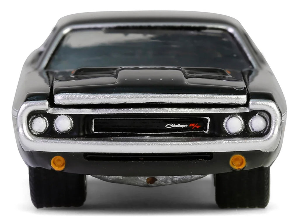 1970 Dodge Challenger R/T 440 Black with White Stripes "Barrett-Jackson" Series 15 1/64 Diecast Model Car by Greenlight-2