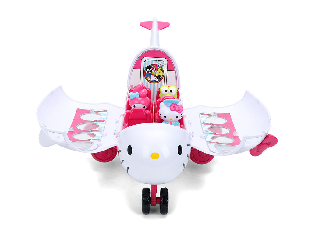 "Hello Kitty and Friends" Airplane Set with 3 Figures Model by Jada-1