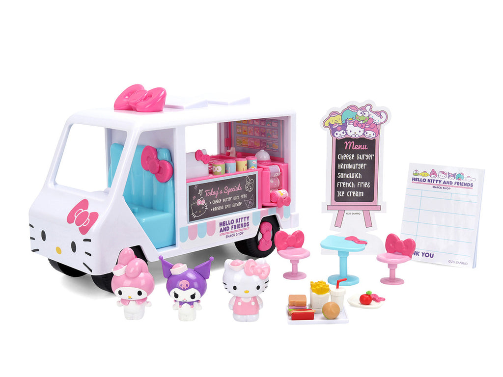 "Hello Kitty and Friends" Food Truck Set with 3 Figures Model by Jada-3