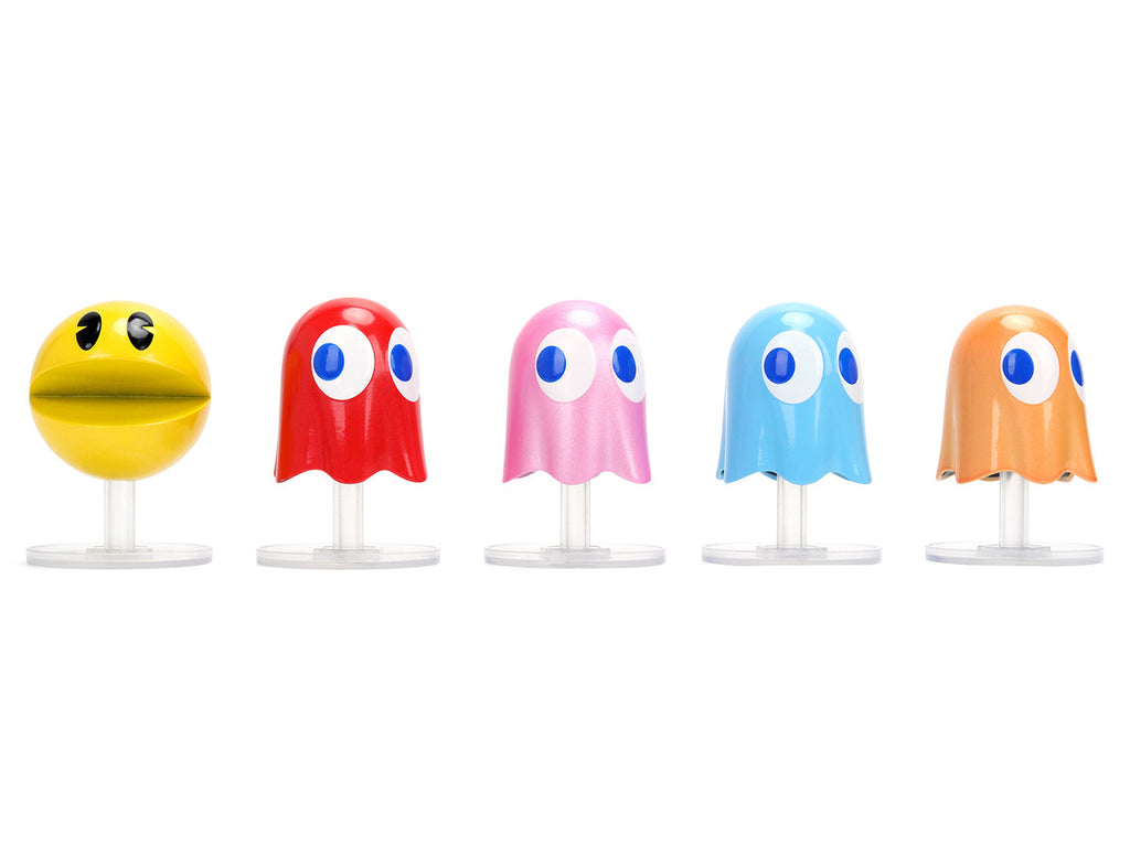 Set of 5 Diecast Figures "Pac-Man" (1980) Video Game "Metalfigs" Series Diecast Models by Jada-1