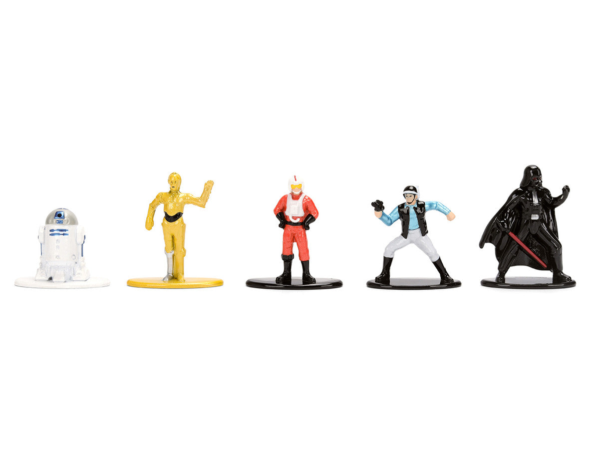 Set of 12 Diecast Figures "Star Wars" Movie Franchise "Nano Metalfigs" Series Diecast Models by Jada-2
