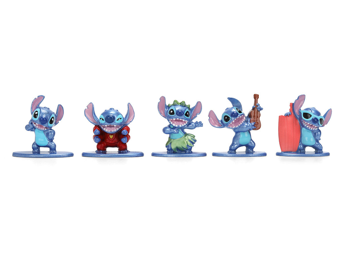 Set of 12 Diecast Figures "Disney's Stitch" Franchise "Nano Metalfigs" Series Diecast models by Jada-2