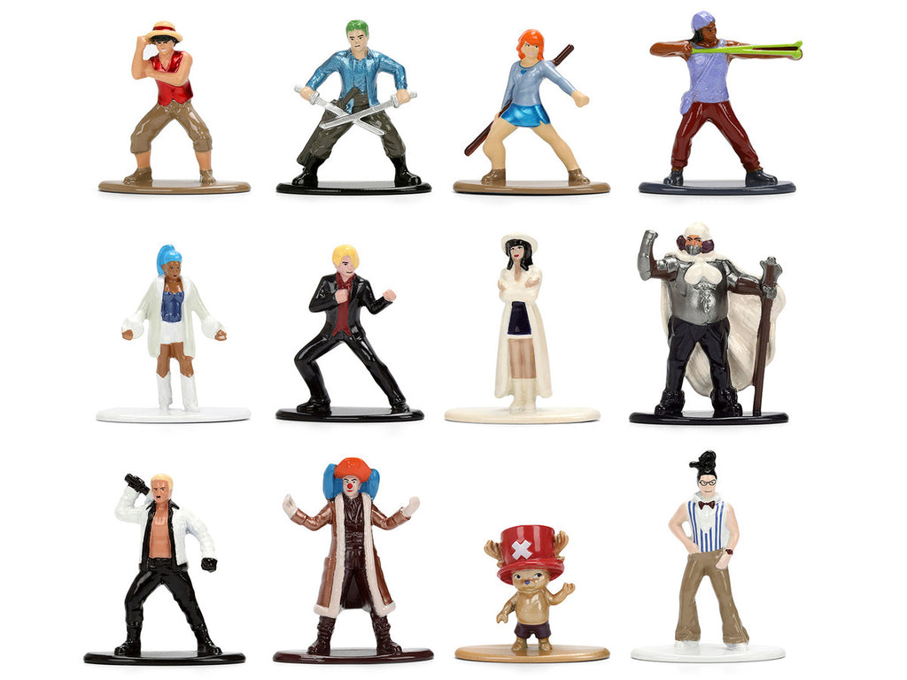 Set of 12 Diecast Figures "One Piece" (2023-Current) TV Series "Metalfigs" Series Diecast Models by Jada-0