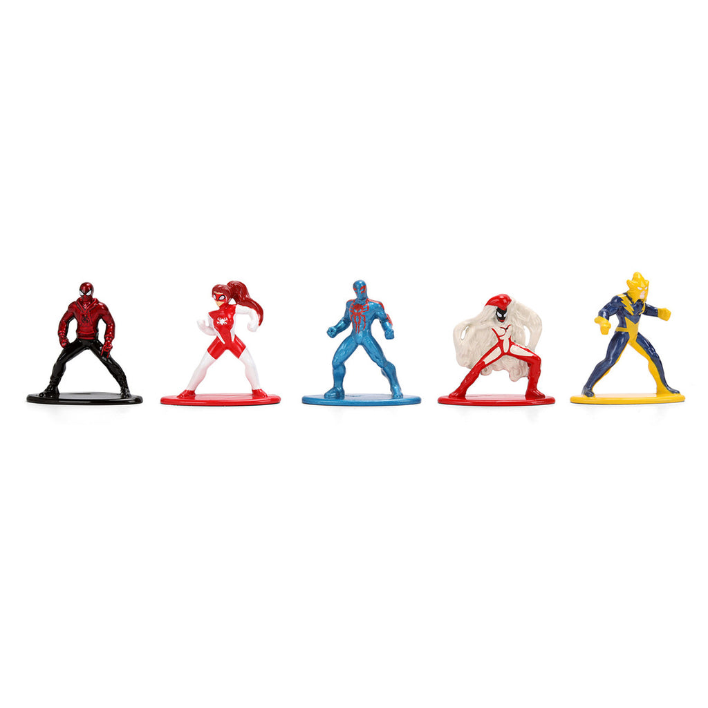 Set of 12 Diecast Figures "Spider-Man" Franchise "Nano Metalfigs" Series Diecast Models  by Jada-1