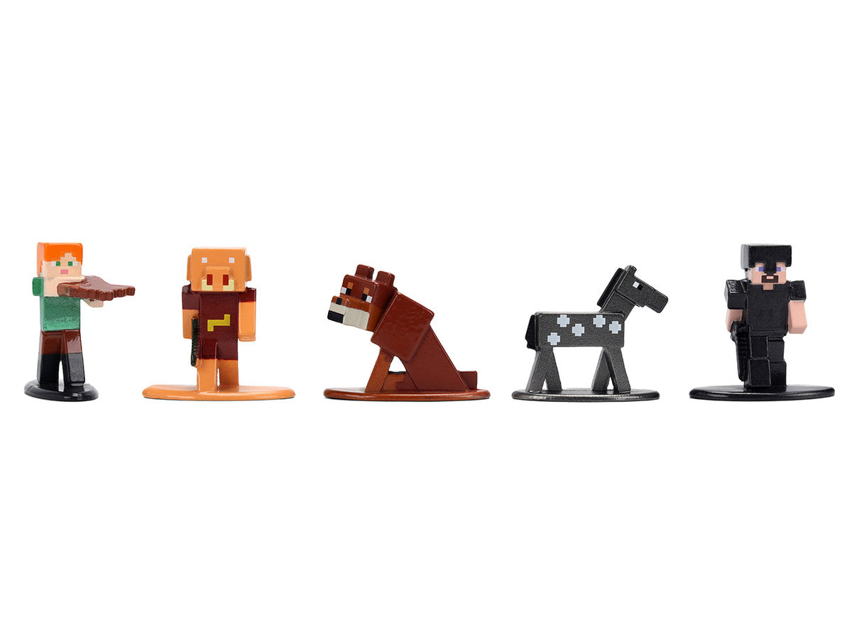 Set of 12 Diecast Figures "Minecraft" Video Game Wave 2 "Nano Metalfigs" Series Diecast models by Jada-1
