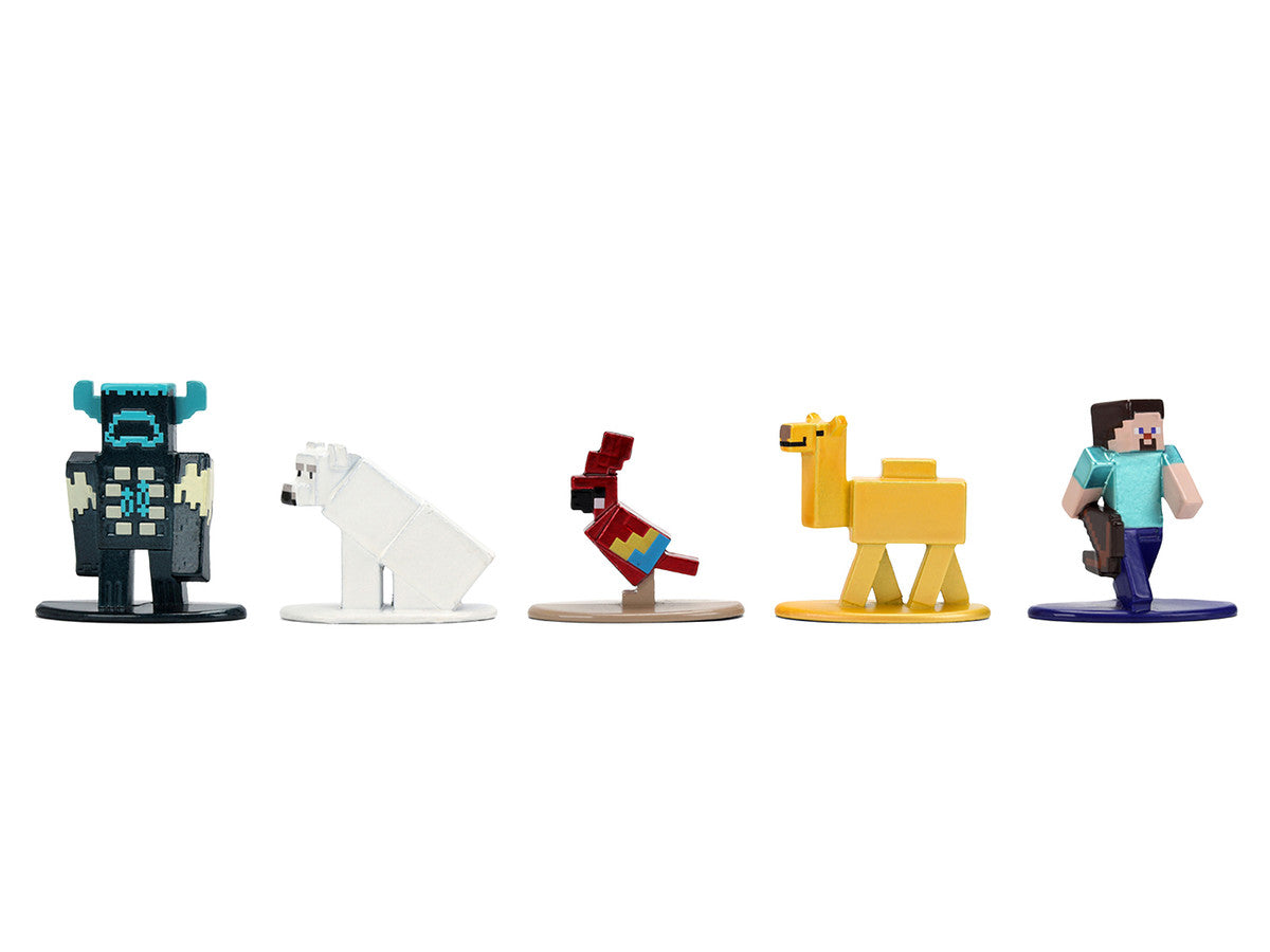 Set of 12 Diecast Figures "Minecraft" Video Game Wave 2 "Nano Metalfigs" Series Diecast models by Jada-2