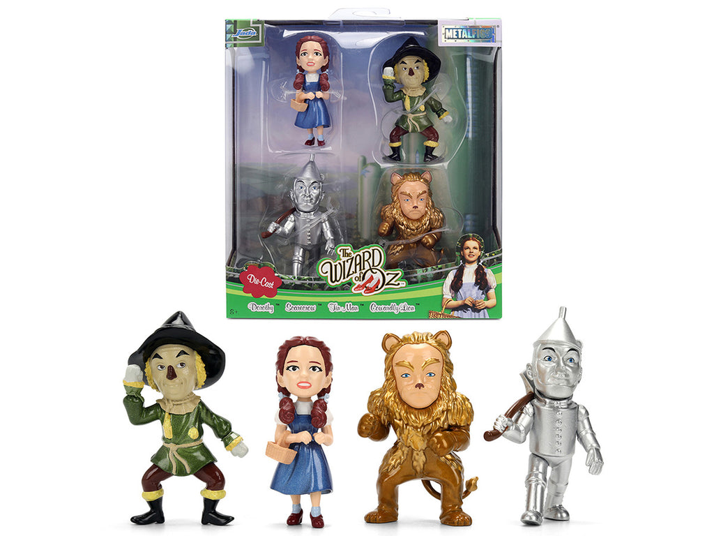 Set of 4 Diecast Figures "The Wizard of Oz" (1939) Movie "Metalfigs" Series Diecast Models by Jada-4