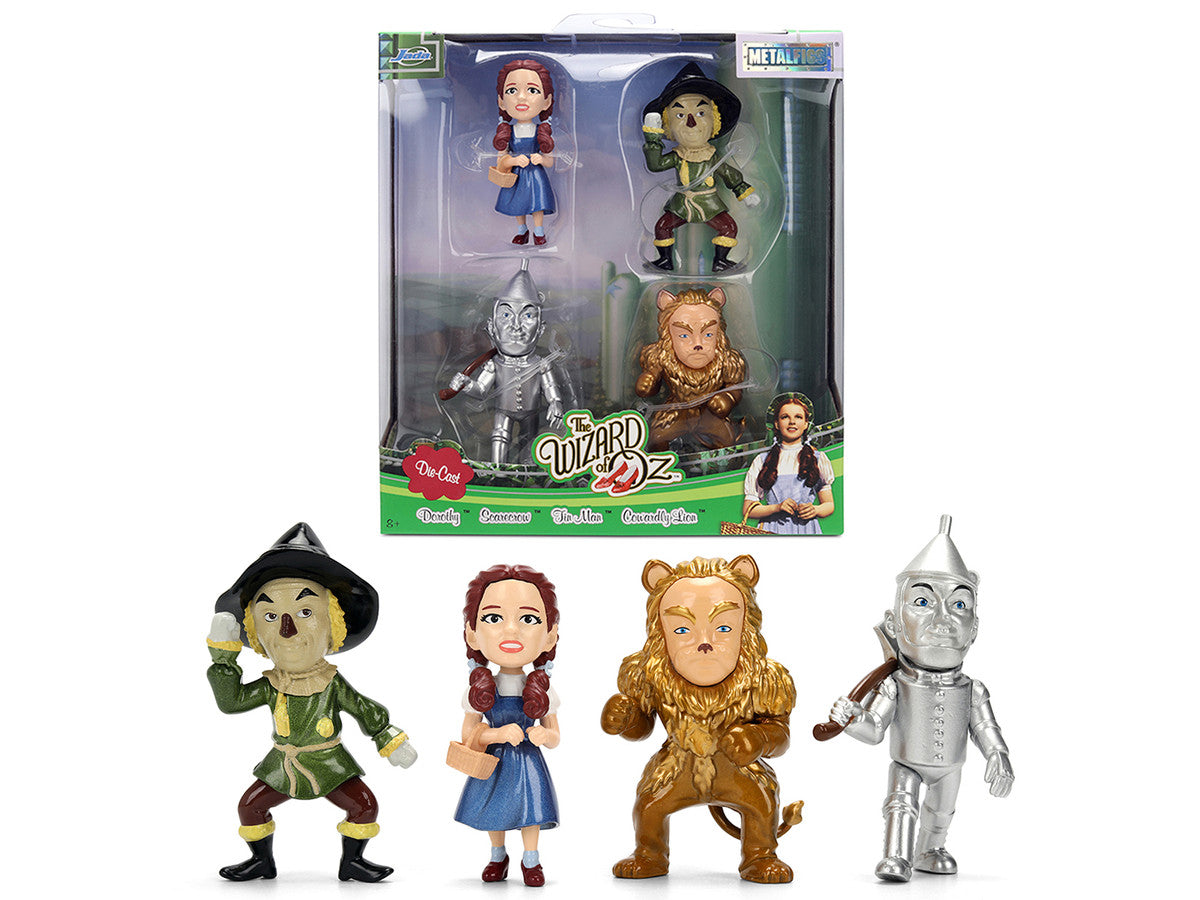 Set of 4 Diecast Figures "The Wizard of Oz" (1939) Movie "Metalfigs" Series Diecast Models by Jada-4