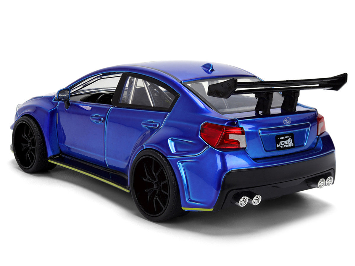 2016 Subaru WRX STI Widebody Blue Metallic "JDM Tuners" Series 1/24 Diecast Model Car by Jada-1