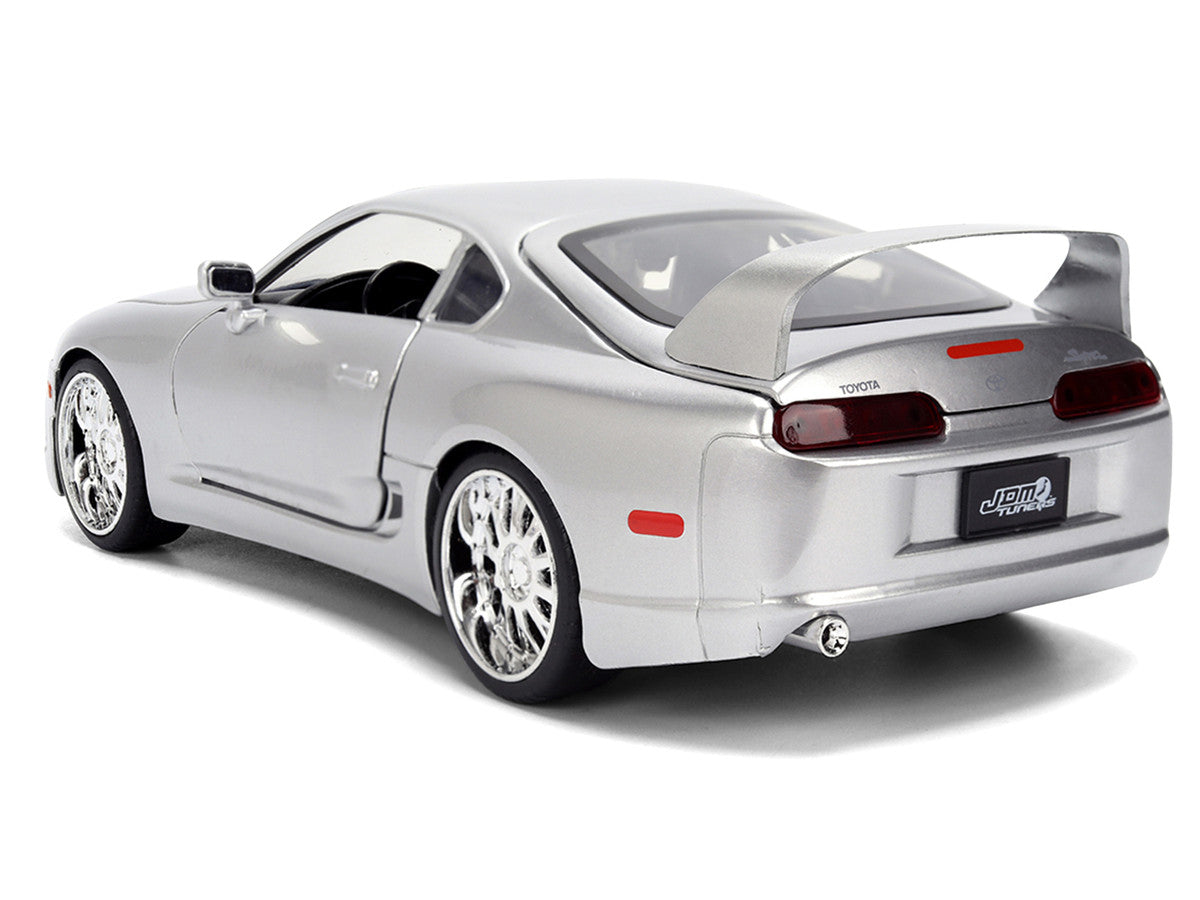 1995 Toyota Supra Silver Metallic "JDM Tuners" Series 1/24 Diecast Model Car by Jada-1