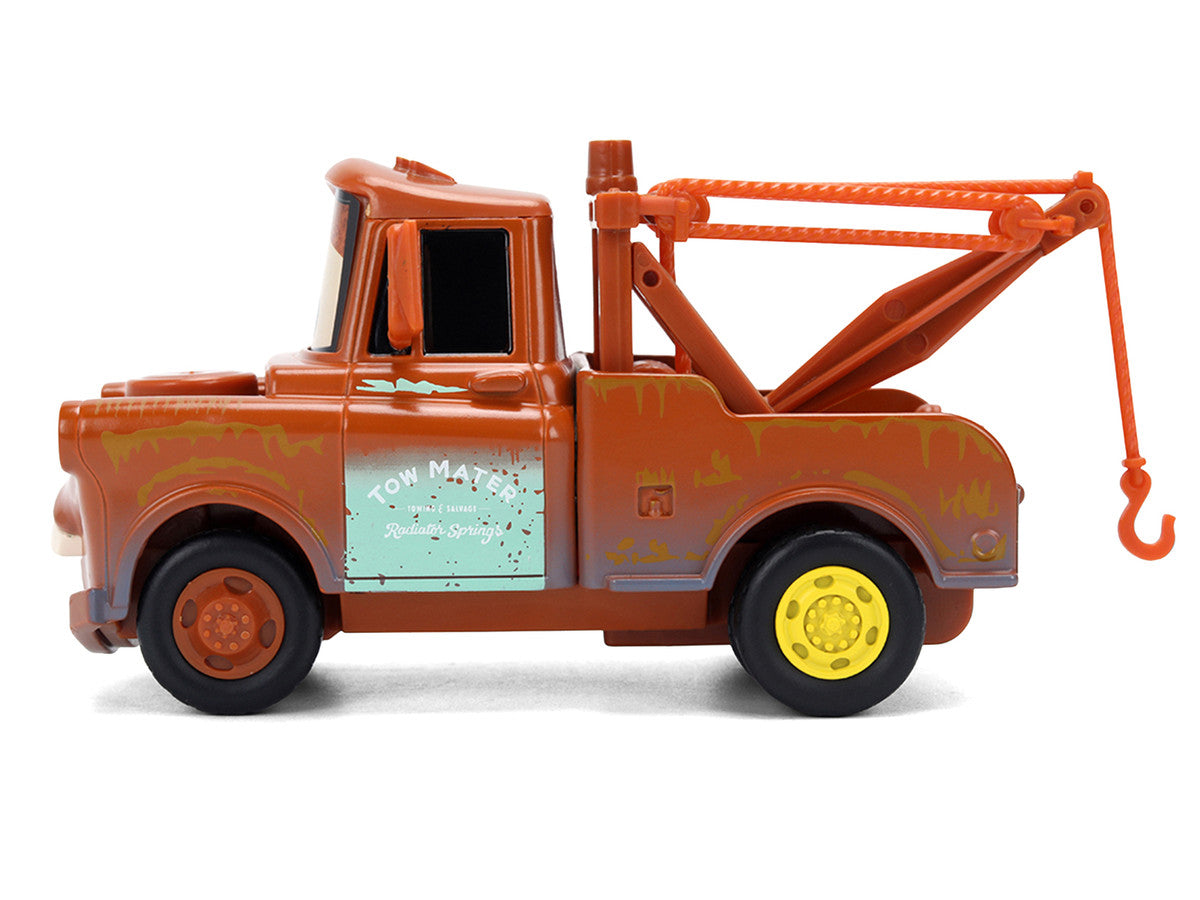 "Tow Mater" Tow Truck Brown (Rusted) "Cars" (2006) Movie "Hollywood Rides" Series 1/32 Diecast Model Car by Jada-1