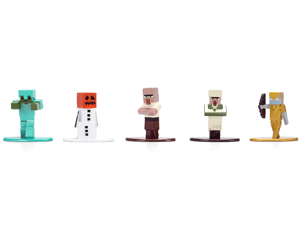 Set of 12 Diecast Figures "Minecraft" Video Game "Nano Metalfigs" Series Diecast Models by Jada-3