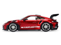 Porsche 911 (992) GT3 RS Red Chrome with Carbon Top and Hood Stripes "Hyper-Spec" Series 1/24 Diecast Model Car by Jada-0