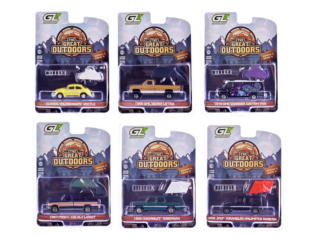 "The Great Outdoors" Series 4 Set of 6 pieces 1/64 Diecast Model Cars by Greenlight-2