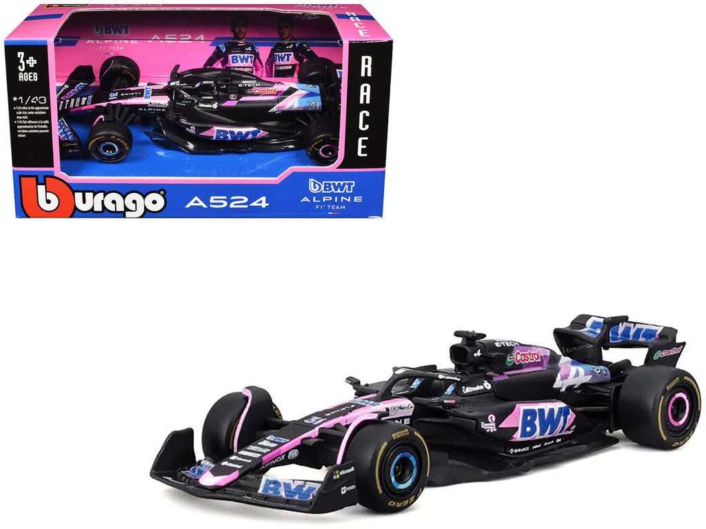 Alpine A524 #31 Esteban Ocon 2024 F1 Diecast Model Car 1/43-4