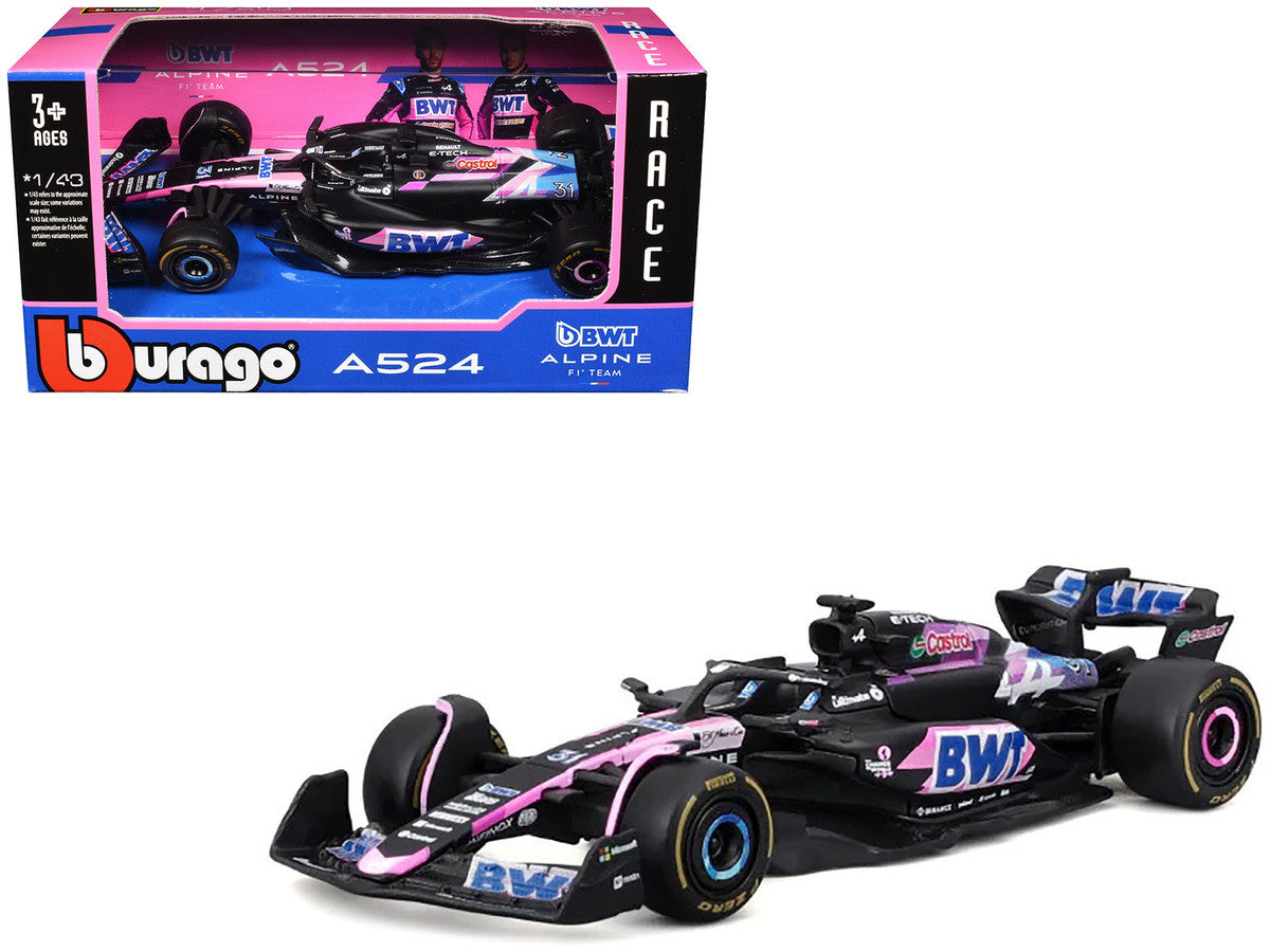 Alpine A524 #31 Esteban Ocon 2024 F1 Diecast Model Car 1/43-4