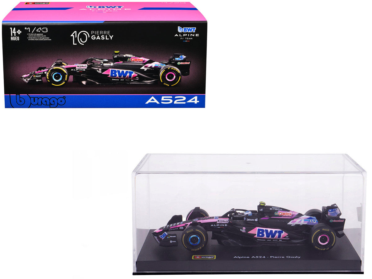 Alpine A524 #10 Pierre Gasly 2024 F1 Diecast Model Car 1/43-4