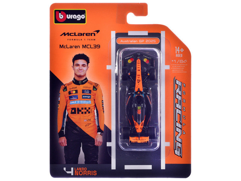 McLaren MCL39 Lando Norris 1/64 Diecast F1 Australian GP Model-2