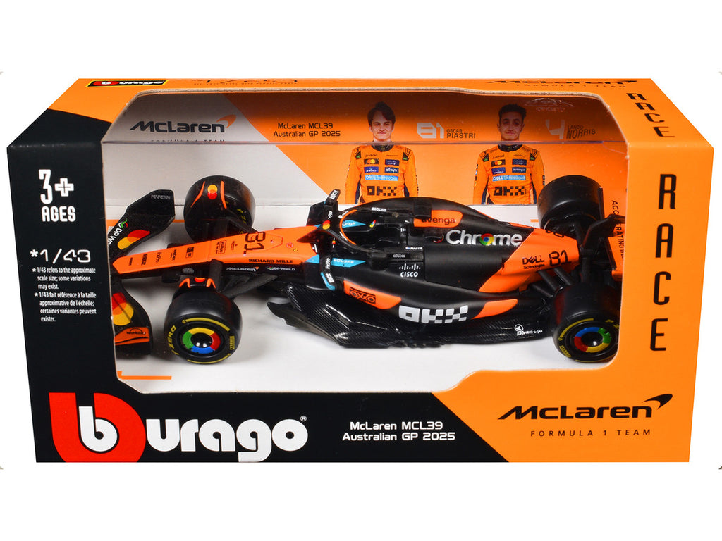 McLaren MCL39 #81 Oscar Piastri 1/43 Diecast F1 Australian GP Model-1