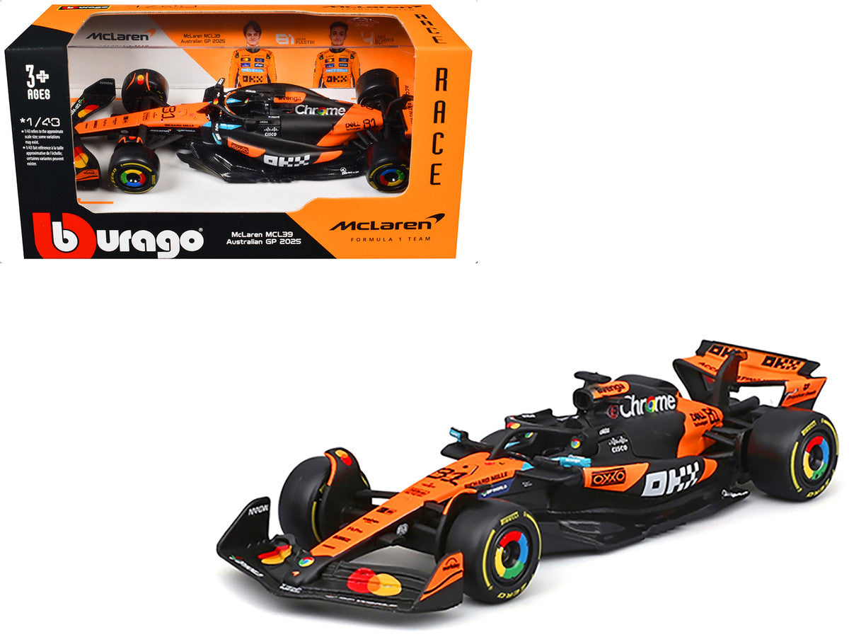 McLaren MCL39 #81 Oscar Piastri 1/43 Diecast F1 Australian GP Model-2