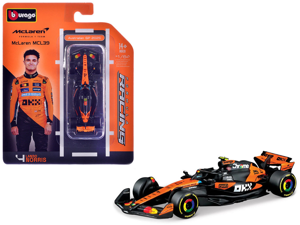 McLaren MCL39 Lando Norris 1/64 Diecast F1 Australian GP Model-0
