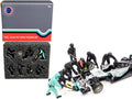 Formula One F1 Pit Crew 7 Figurine Set Team Black for 1/43 Scale Models by American Diorama-0