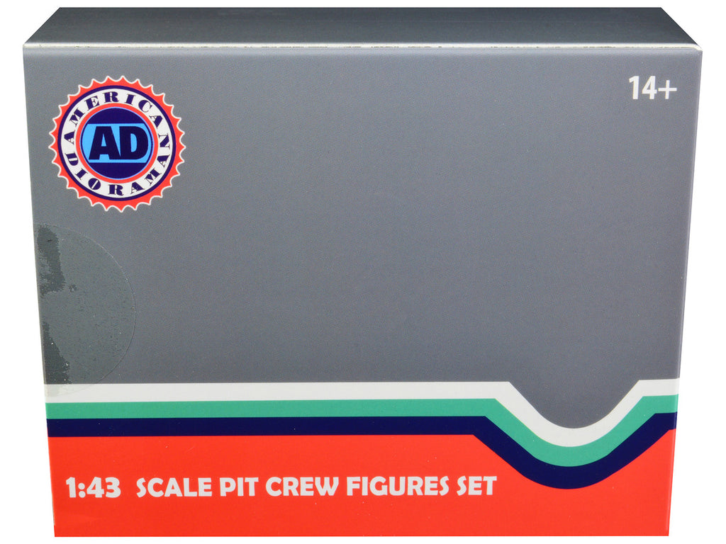 Formula One F1 Pit Crew 7 Figure Set Team Red Release III for 1/43 Scale Models by American Diorama-3