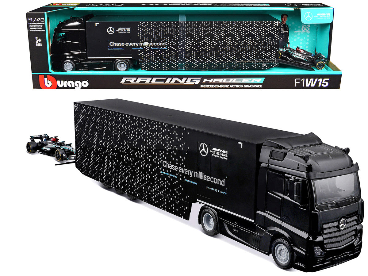 Mercedes-Benz Actros Gigaspace & Mercedes-AMG F1 W15 Diecast Model 1/43-4