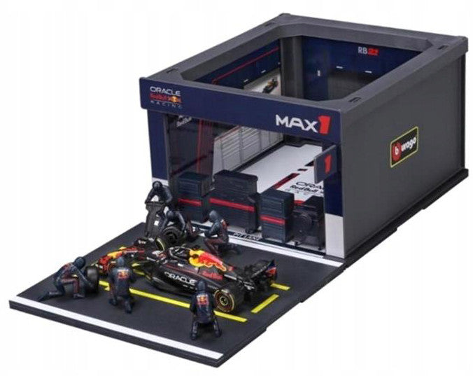 Red Bull Racing RB21 Max Verstappen 1/43 Diecast Pit Pass Diorama Set-0