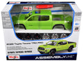 Skill 2 Model Kit 2023 Toyota Tacoma TRD PRO Pickup Truck Light Green Metallic "Assembly Line" Series 1/27 Scale Model by Maisto-0