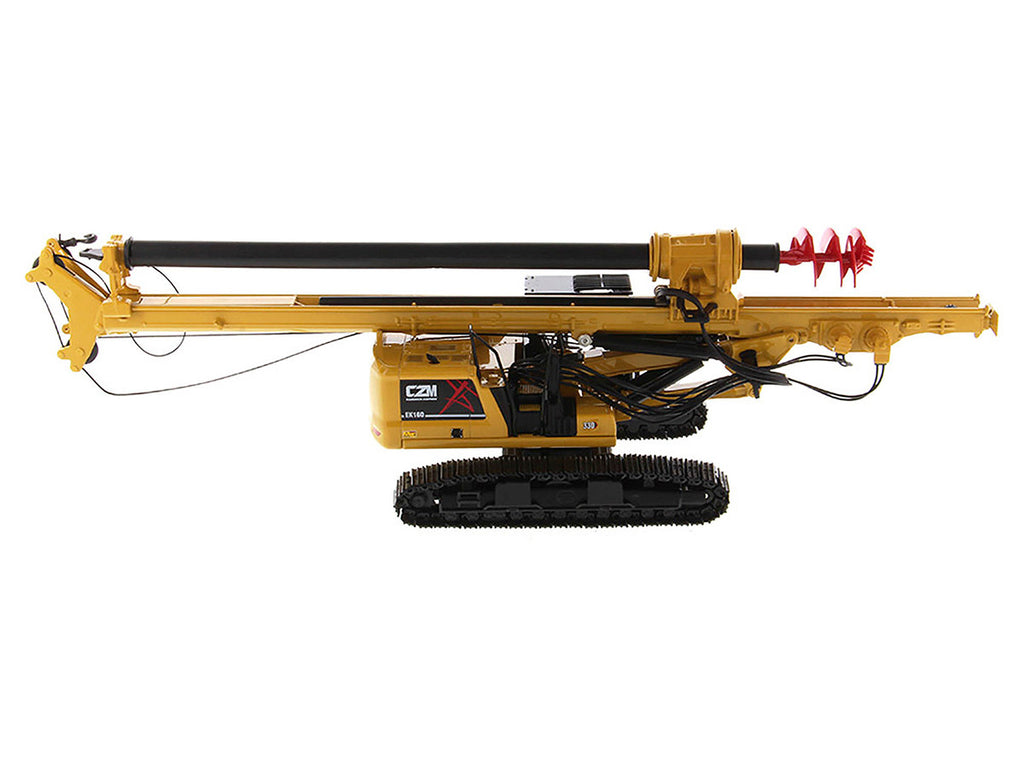 CZM EK160 Cylinder Crowd Drilling Rig Yellow "High Line" Series 1/50 Diecast Model by Diecast Masters-1