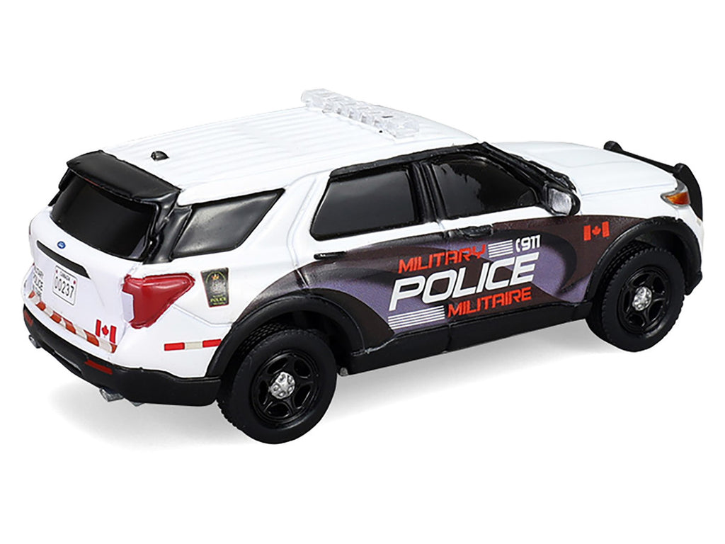 2024 Ford Police Interceptor Utility "Canada Military Police" White with Graphics "Hot Pursuit - Canada Special Edition" Series 1/64 Diecast Model Car by Greenlight-1