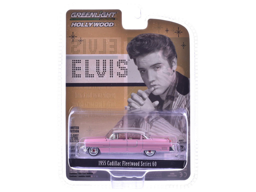 1955 Cadillac Fleetwood Series 60 Special Elvis Presley "Pink Cadillac" (1935-1977) 1/64 Diecast Model Car by Greenlight-2