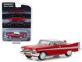 1958 Plymouth Fury Red with White Top "Christine" (1983) Movie "Hollywood Series" Release 23 1/64 Diecast Model Car by Greenlight-0