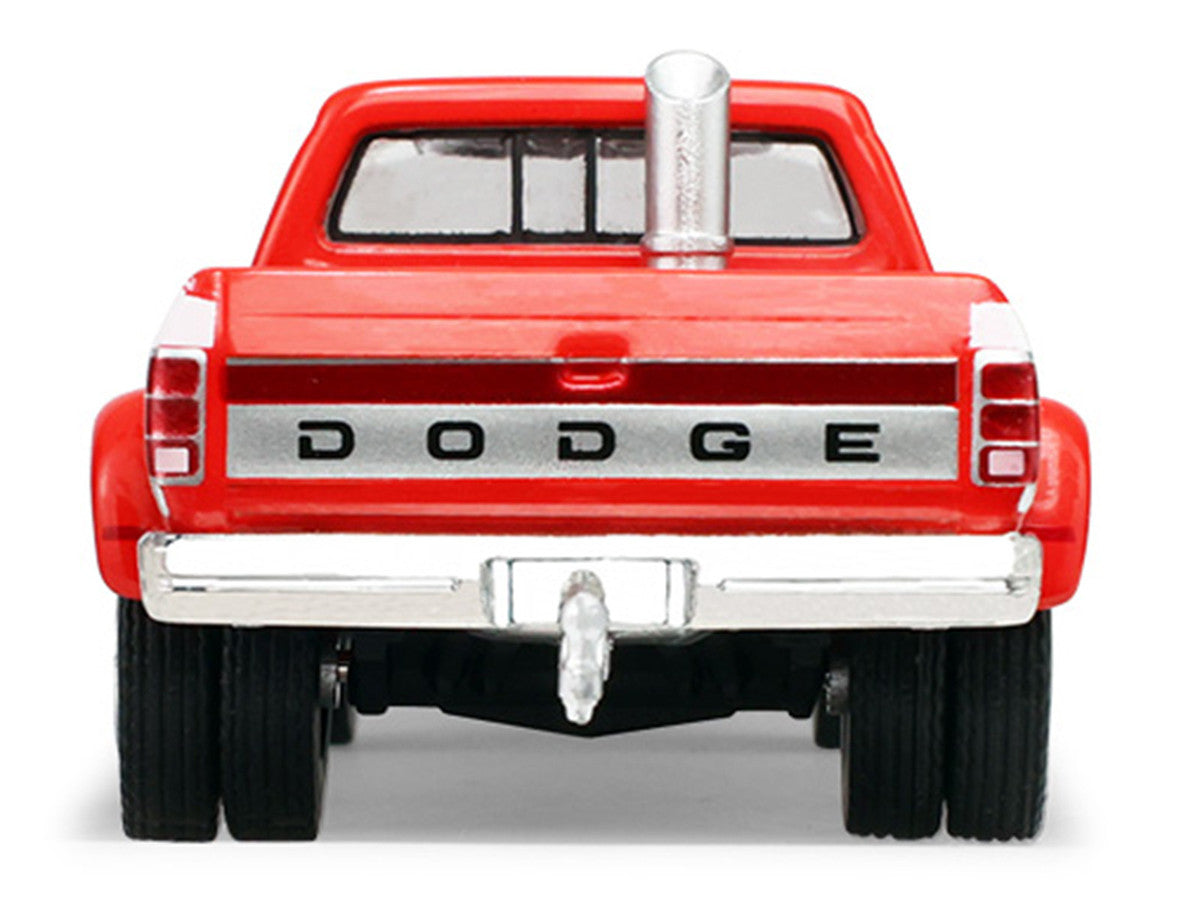 1993 Dodge Ram D350 Dually Red and White with Exhaust with Bumper Weights "Dually Drivers" Series 17 1/64 Diecast Model Car by Greenlight-3