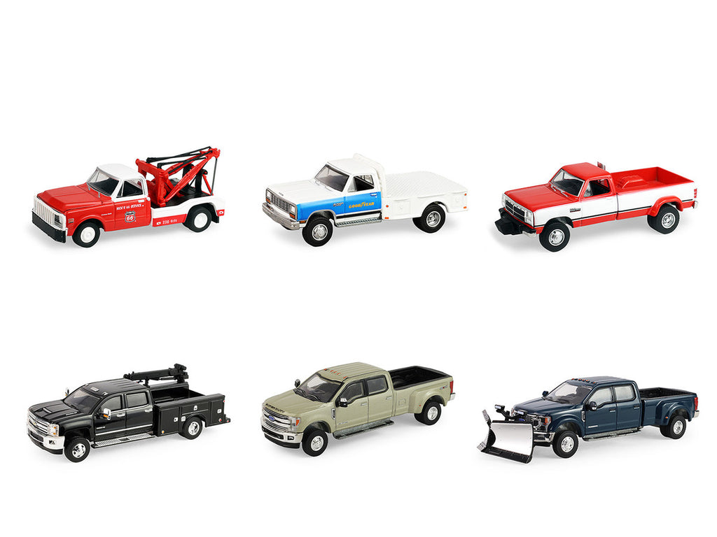 "Dually Drivers" Series 17 Set of 6 pieces 1/64 Diecast Model Cars by Greenlight-1