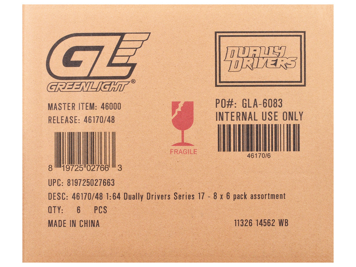 "Dually Drivers" Series 17 Set of 6 pieces 1/64 Diecast Model Cars by Greenlight-2