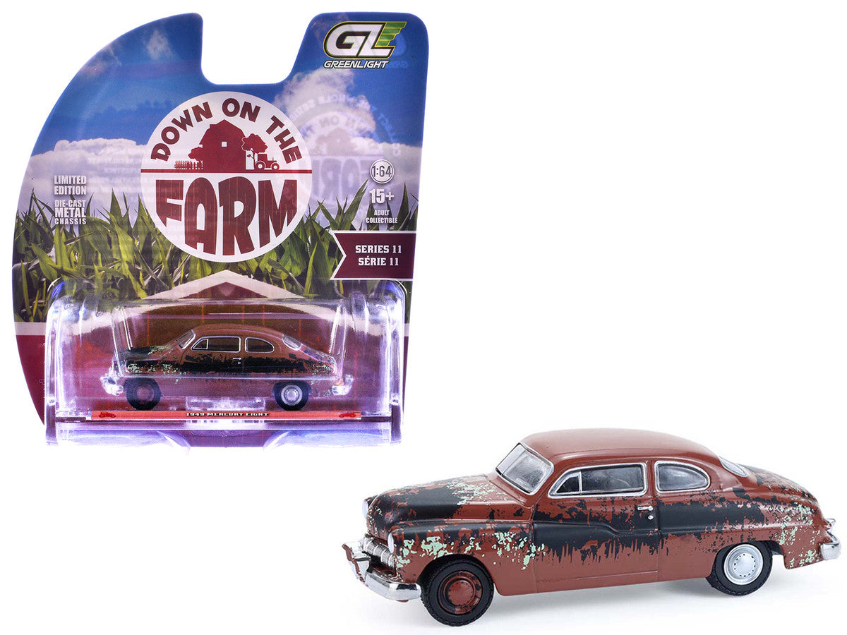 1949 Mercury Eight "Barn Find" Brown (Rusted) "Down on the Farm" Series 11 1/64 Diecast Model by Greenlight-4