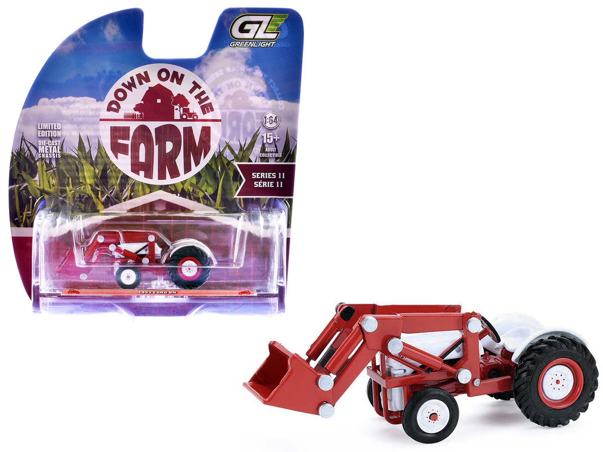 1952 Ford 8N Tractor Red and White "Down on the Farm" Series 11 1/64 Diecast Model by Greenlight-4