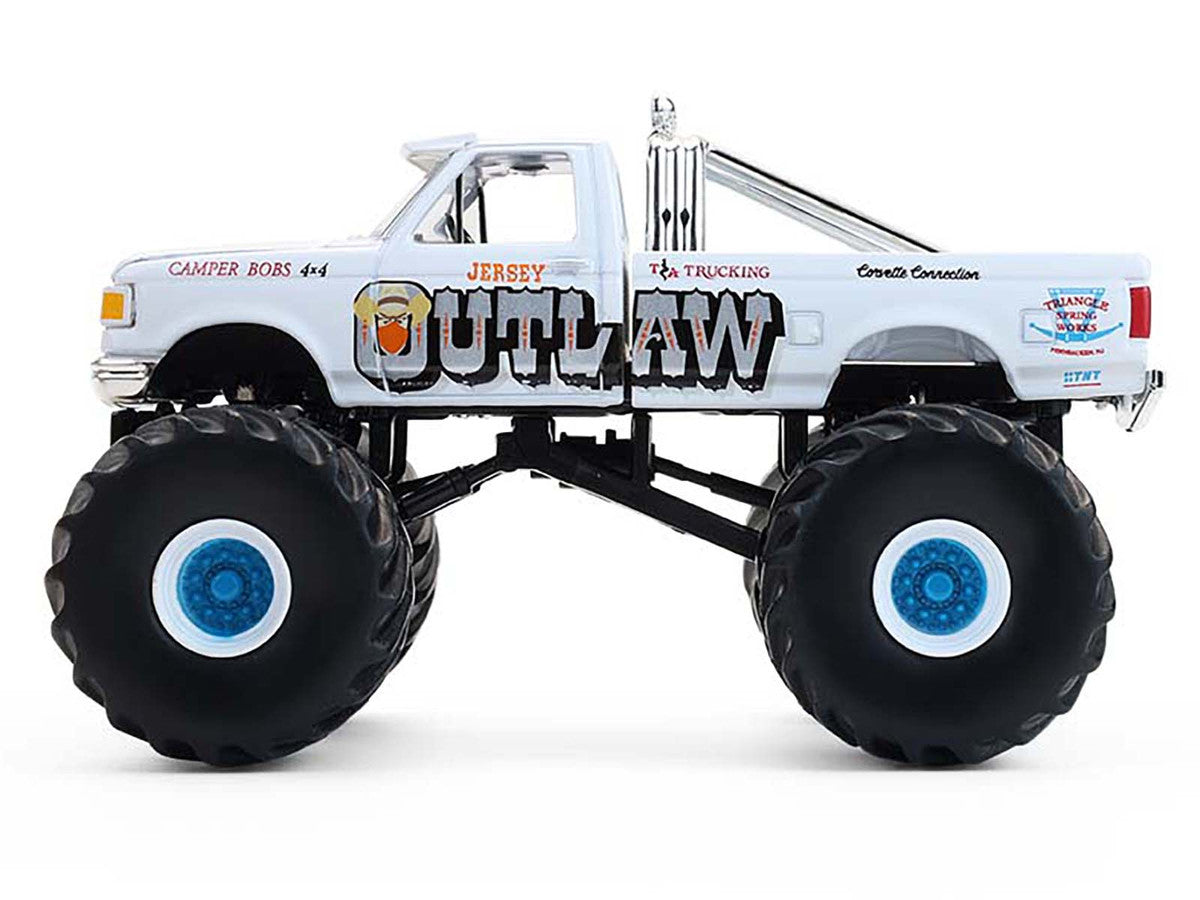 1988 Ford F-150 Monster Truck "Jersey Outlaw" White "Kings of Crunch" Series 16 1/64 Diecast Model Car by Greenlight-1