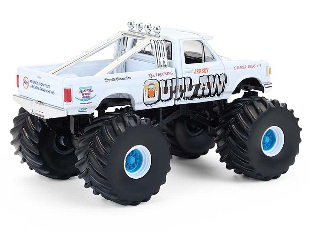 1988 Ford F-150 Monster Truck "Jersey Outlaw" White "Kings of Crunch" Series 16 1/64 Diecast Model Car by Greenlight-0