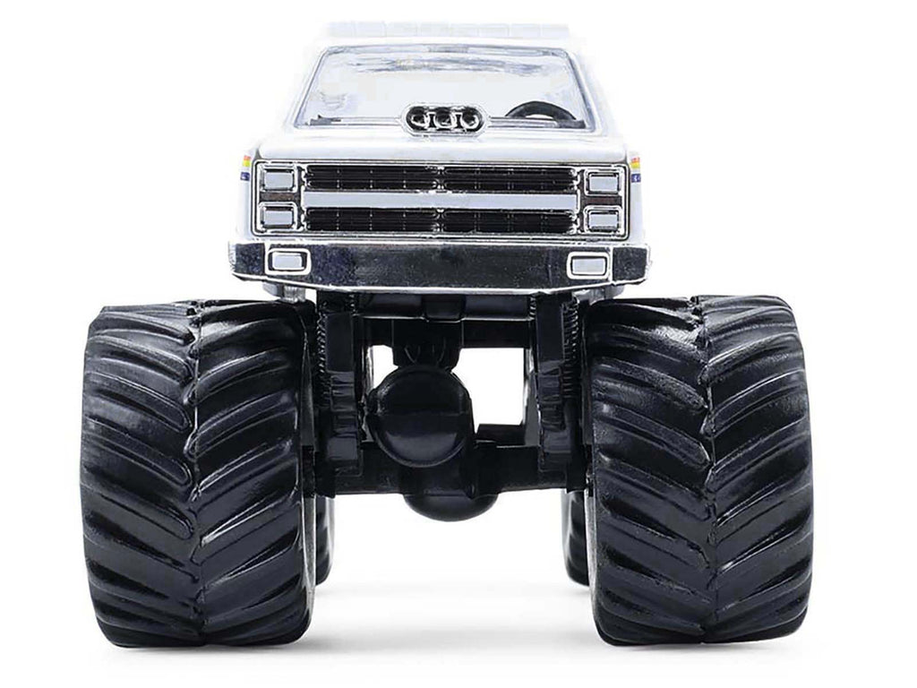 1986 Chevrolet Silverado Monster Truck "Royal Canadian Mounted Police" White with Stripes "Kings of Crunch - Hot Pursuit" Special Edition 1/64 Diecast Model Car by Greenlight-2