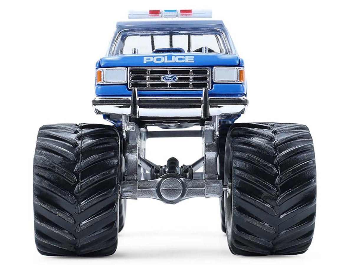 1990 Ford F-350 Monster Truck "NYPD (New York Police Department)" Blue with White Top "Kings of Crunch - Hot Pursuit" Special Edition 1/64 Diecast Model Car by Greenlight-3